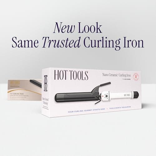 HOT TOOLS Pro Artist Nano Ceramic Curling Iron/Wand | For Smooth, Shiny Hair (1-1/4” in) 7