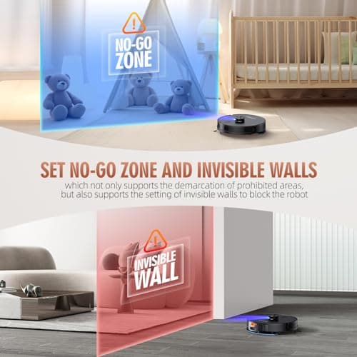 Loorow 3-in-1 Robot Vacuum and Mop Combo, Self Emptying Station for 60 Days, Robotic Vacuum Cleaner with LiDAR Navigation & Max Strong 4500Pa Suction, WiFi/App/Alexa Self-Charging Replaceable Dust Bag 6