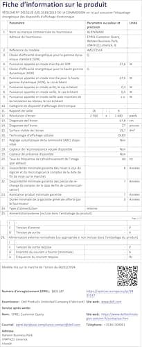 Alienware AW2725DF 27" QHD (2560x1440) Gaming PC Monitor, 360Hz, QD OLED, 0.03ms, AMD FreeSync Premium Pro, 99.3% DCI-P3, HDR400, USB-C, 2X DisplayPort, HDMI, 4X USB, 3 Year Warranty 15