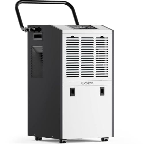 Waykar 296 Pints Large Commercial Dehumidifier for Basement, Industrial and Job Site Space up to 9000 Sq. Ft - Intelligent Touch Control