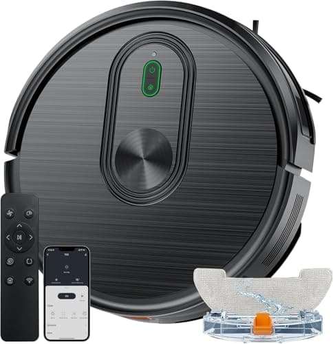 XIEBro Robot Vacuum with 3200Pa Max Suction, Schedule, Self-Charging, Slim, for Pet Hair, Hard Floor LLR