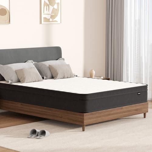 Hotkid,Queen Mattress,10 Inch High Density Foam Hybrid Mattresses in a Box with Individual Pocket Spring,Queen Size mattresses,Breathable Supportive and Pressure Relief,Guest and Kids Bedroom (Queen) 9