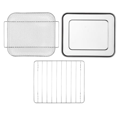 Hamilton Beach Air Fryer Countertop Toaster Oven with Large Capacity, Fits 6 Slices or 12” Pizza, 4 Cooking Functions for Convection, Bake, Broil, Easy Access, Sure-Crisp, Stainless Steel (31323) 8