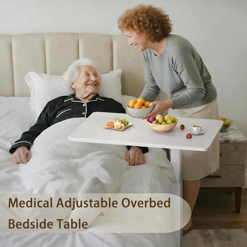 GallopFun Rolling Teacher Standing Desk with Hidden Wheels,Pneumatic Mobile Laptop Table Height Adjustable Small Sit Standing Desk for Home Office,White 5