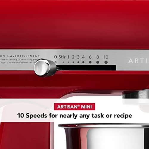 KitchenAid Artisan Mini 3.5 Quart Tilt-Head Stand Mixer - KSM3316X - Empire Red 6