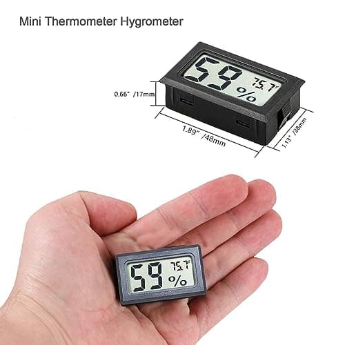 Goabroa Mini Hygrometer Thermometer Digital Indoor Humidity Gauge Monitor with Temperature Meter Sensor Fahrenheit (℉) 2