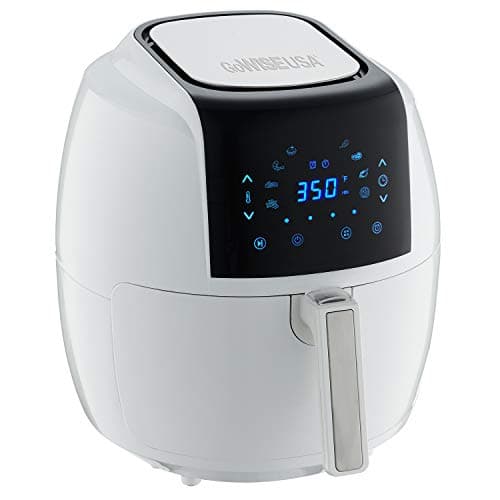 GoWISE USA XL 8-in-1 Digital Air Fryer with Recipe Book, 5.8-Qt, 1700 Watts, White