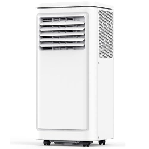 8000 BTU Portable Air Conditioners for Room up to 350 Sq. Ft, 3-in-1 Mini AC Unit for Bedroom with Dehumidifier & Fan Mode, Remote Control, Sleep Mode, 24H Timer