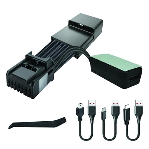 Dash cam Power Adapter for Tacoma 2005-2015,Tundra 2007-2011,GX460 2011-2019 and More Select Models,14pin Auto-dimming USB Power Source from Rearview Mirror,Plug and Play,Hide The Wires