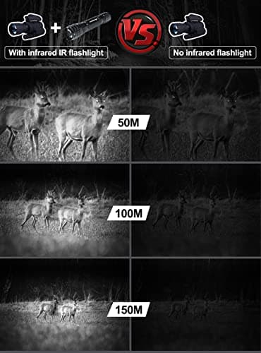 DARKBEAM ir Flashlight Infrared 850nm Lights LED Mini for Night Vision, Rechargeable Portable Tactical ir Illuminator Torch, Focus Adjustable for Hunting, Observation, Search 5