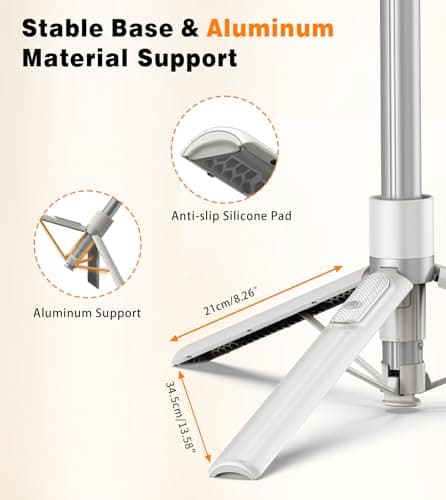 TONEOF 68" Magnetic Selfie Stick Tripod with Aluminum Strong Magnetic Holder for Magsafe, 360° Rotatable Travel Phone Tripod Stand with Metal Ring & Rechargeable Remote for iPhone/Android(Beige Gray) 8