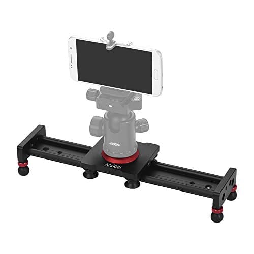 Andoer 30cm/12inch Aluminum Alloy Camera Track Slider Video Stabilizer Rail for DSLR Camera Camcorder DV Film Photography, Load up to 11Lbs 5