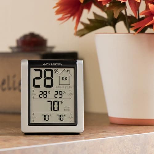 AcuRite Wireless Digital Indoor Thermometer and Hygrometer Monitor for Indoor Temperature and Humidity Measurements (00613) 4