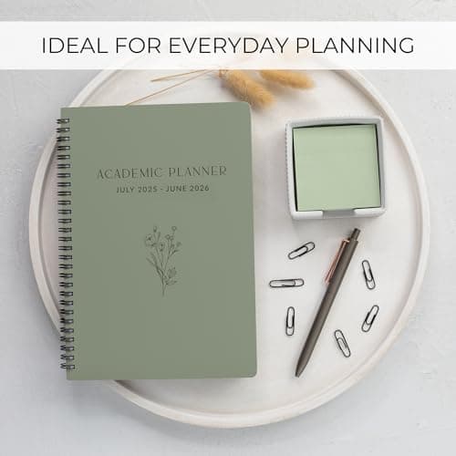 Aesthetic 2025-2026 Academic Planner - A Beautiful 7" x 10" Daily Planner for Women or Men with Weekly & Monthly Spreads For The 25-26 School Year - Runs From July 2025 - June 2026 6