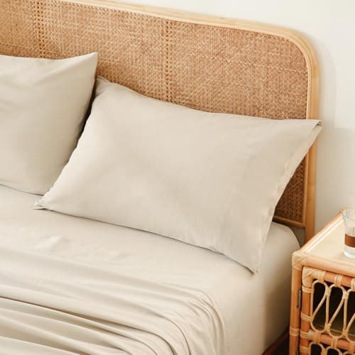 Bedlifes 100% French Linen Pillowcases Queen Size 20x30 Inch, Set of 2 - Natural Soft, Breathable & Moisture-Wicking,Envelope Closure,Easy Care(Linen) 7