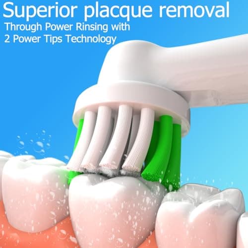 Wetqaip Replacement Toothbrush Heads Compatible with Oral-B Braun Pro 1000 500 1500 Genius X Electric Toothbrush Replacement Heads, 8 Sensitive+8 Precision+16 Cover Caps-White 5