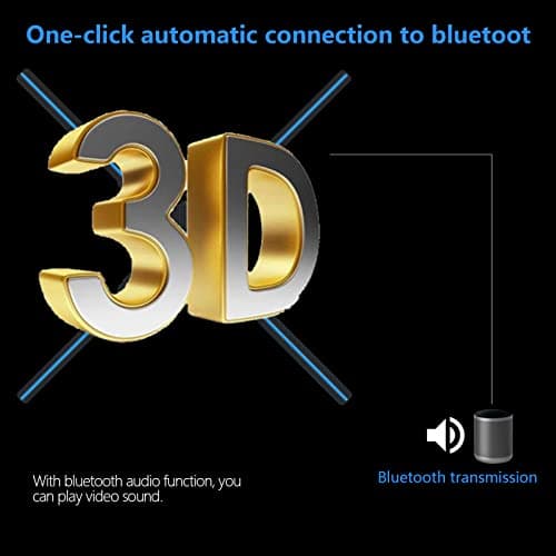 3Dhologramfan, 52cm 3Dhologramfan Projector HD LED Holographic Christmas Tree Advertising Display with Remote Bluetooth WiFi,1500 Video Library for Business,Bar,Halloween Missyou 20.5 Inch 6