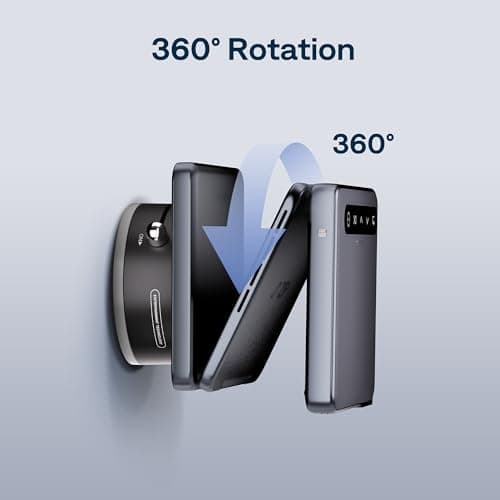 ZIP Tri-Fold DLP Truly Mini Projector Bundle with MagPlay Mount, Zero-Lag Focus, One-Click Screen Mirroring, Full-Screen Mode, Type-C Fast Charging, 5,000mAh Battery, Blue 9