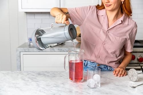 LifeStraw Home– Water Filter Pitcher, 7-Cup, Glass with Silicone Base, Pebble, for Everyday Protection Against Bacteria, Parasites, Microplastics, Lead, Mercury, PFAS and a Variety of Chemicals 5