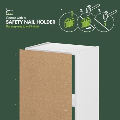 Furinno LUDER Book Shelf, 3-Cube Bookshelf, Bookcase with Open Shelves, 9.3 x 12 x 31.5, for Living Room, Bedroom, Home Office, White 10