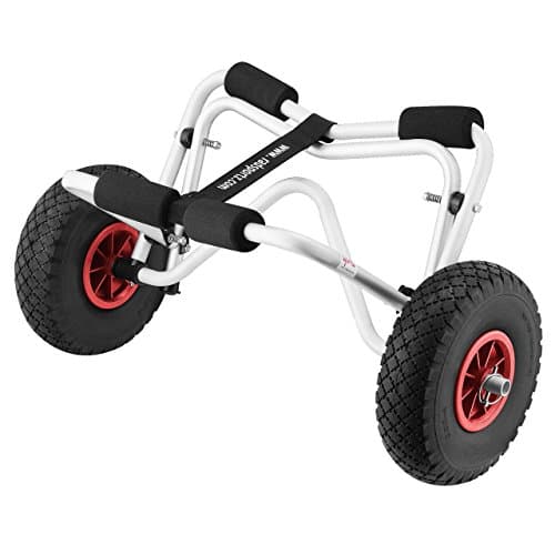 Kayak Cart - Canoe Dolly with Airless Tires, Aluminum Frame, and 140lb Capacity for Transporting Jon Boats, Paddleboards, SUP by Rad Sportz (White) 9