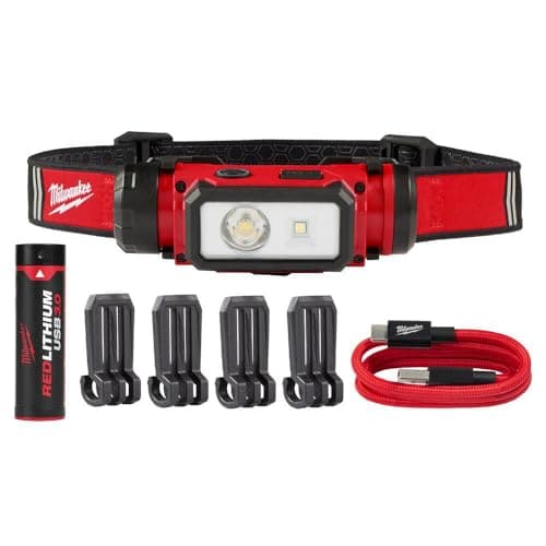 Milwaukee Electric - REDLITHIUM. USB Hard HAT HEADLAMP