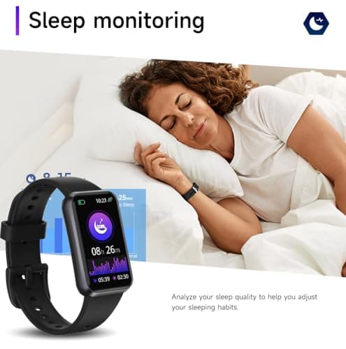 USMECBL Fitness Trackers,Blood Oxygen Heart Rate Sleep Monitor,Smart Band 24/7 Health Monitoring,Calorie Pedometer Steps Counter Activity watchs/Notifications for iOS/Android 5