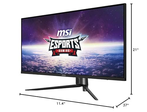msi MAG 401QR, 40" Gaming Monitor, 3440 x 1440 (UWQHD), IPS, 155Hz, FreeSync Premium, HDR400, HDMI, Displayport, USB C, Tilt, Black 7