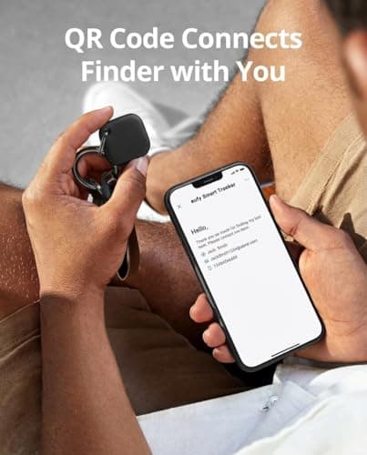 eufy Security by Anker SmartTrack Link (Black, 1-Pack), Android not Supported, Works with Apple Find My (iOS only), Key Finder, Bluetooth Tracker for Earbuds and Luggage, Phone Finder, Water Resistant 8