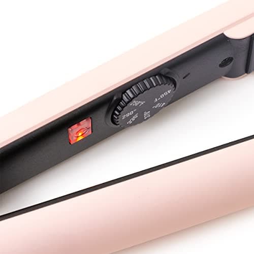L'ANGE HAIR Le Ceramique 1-Pass Flat Iron Hair Straightener | Fast Heating Ceramic Flat Iron | Best Hot Tools Professional Hair Straightener to Lock in Moisture & Shine | (Blush) 9