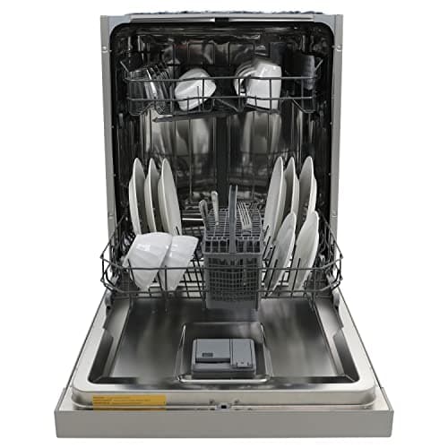 Magic Clean MCDW24SI Dishwasher 24-Inch Built in with 3 Wash Options and Automatic Cycles, Stainless Steel Construction with Electronic Control LED Display, Low Noise Rating, Metallic 5