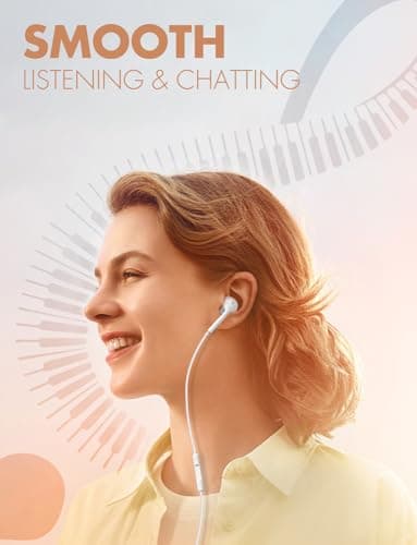 Antool Wired Earbuds,【Ultra Clear Calls & no Noise】 Headphones Earbuds Wired 3.5mm, in-Ear Earphones with Mic, Compatible with iPhone/iPad/Android/Laptop/PC 【2 Pack】 5