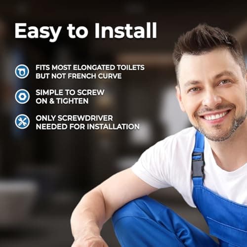 GenieBidet Electric Bidet Toilet Seat - Self Cleaning Heated Elongated Design and Wireless Remote Control - Unlimited Warm Water - Convenient Heated Boilet Seat with Bidet- EB-4000e 9