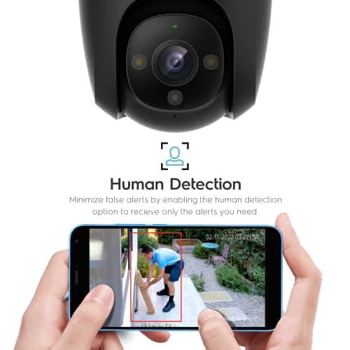 Amcrest 4MP Outdoor PT WiFi IP Camera Pan Zoom (Digital 16x) SmartHome WiFi Camera Security Speed Dome, Motorized Tilt, 98ft Nightcolor, (2.4Ghz), 107º FOV, IP66, 4MP, ASH47-W 5