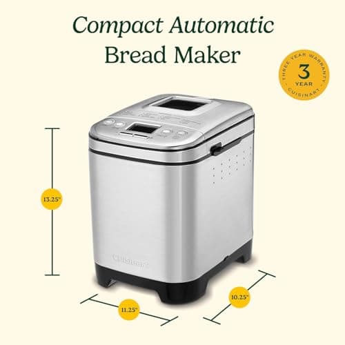 Cuisinart CBK-110C Compact Automatic Bread Maker, Stainless Steel 6