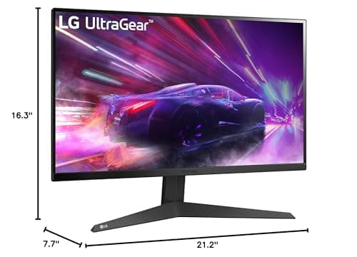 LG 24GQ50F-B 24-Inch Class Full HD (1920 x 1080) Ultragear Gaming Monitor with 165Hz and 1ms Motion Blur Reduction, AMD FreeSync Premium and 3-Side Virtually Borderless Design (23.8” Screen) 9