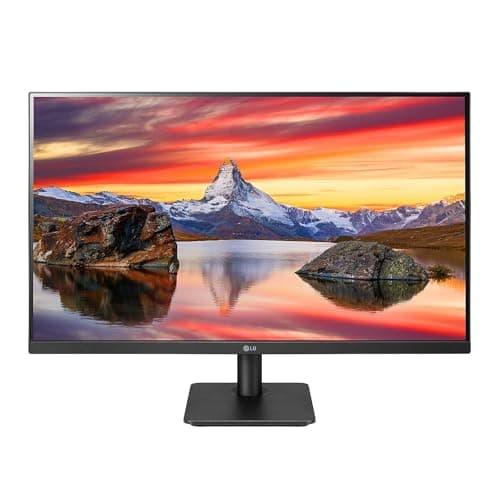 LG 27MP400-B 27” Full HD (FHD) (1920 x 1080) IPS Display with 3-Side Virtually Borderless Design & Mountable Monitor, 75hz, AMD FreeSync and OnScreen Control – Black
