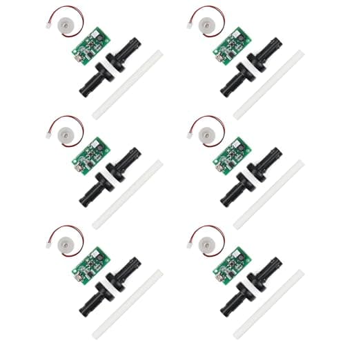 6Pcs USB Humidifier Module 5V Humidifieration Atomizer Spray Circuit Ultrasonic Humidifier Board Atomization Plate Disc Drive Board DIY Home