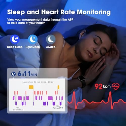 LIVIKEY Fitness Tracker Watch with Heart Rate Monitor, Activity Tracker with Pedometer, Sleep Monitor, Calories & Step Counter, IP68 Waterproof Smart Watches for Women Men Fitness Watch for Sports 7