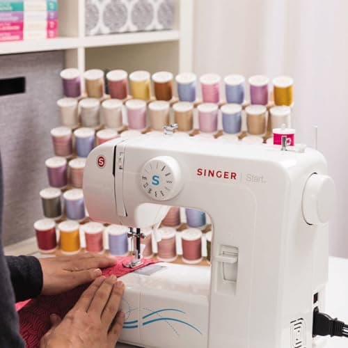 SINGER Start 1304 Portable Sewing Machine | Lightweight, Beginner-Friendly with 57 Stitch Applications, Automatic Bobbin Winding & 4-Step Buttonhole | Includes Accessory Kit 8