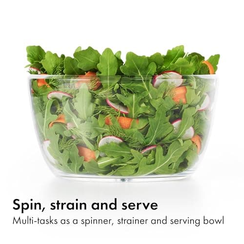 OXO Good Grips Little Salad & Herb Salad Spinner, Fruit Washer and Lettuce Spinner 7