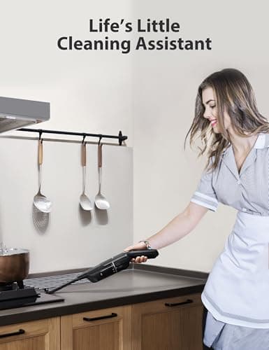 MUZAP Handheld Vacuum Cleaner for Pet Hair & Car, Cordless, Powerful 15KPa Suction, 30-Min Runtime, 500ML Dust Cup, Blue 8