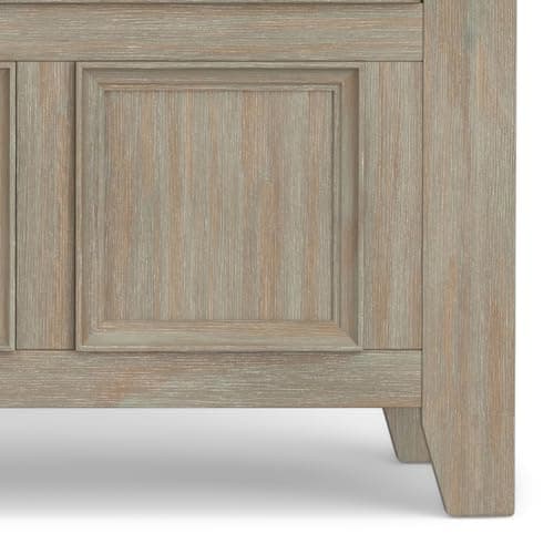 SIMPLIHOME Amherst Entryway Storage Bench - 48 inch Wide Solid Wood Hallway Seat in Distressed Grey, Transitional Bench for Entryway or Living Room with Lift-Up Lid and Spacious Storage 8