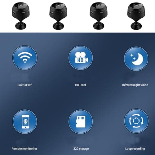 Orbicam - Orbicam Magnetic Mini Security Camera, Orbicam Camera, Orbicam Security Camera, Mini 1080p Hd Camera, Night Vision Motion Detection Security Cam with App (2Pcs) 7