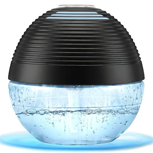 ap airpleasure Water-Based Purifier Air Washer, Air Revitalizer & Freshener, Air Fresher with 6 Colorful lights for Rooms (Black)
