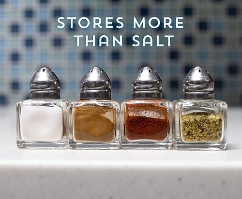 Back of House Ltd. Salt & Pepper, Spices, Seasonings Shakers - Stainless Steel & Glass Restaurant Home Kitchen - 24 Mini 4