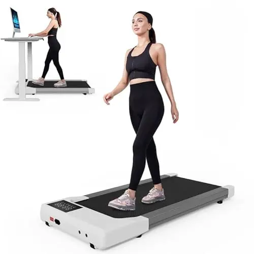 Walking Pad Treadmill, Under Desk Treadmill for Home Office,3 in 1 Treadmills for Home with Remote Control, Walking Jogging Machine with 300 lbs Weight Capacity in LED Display, No Assembly
