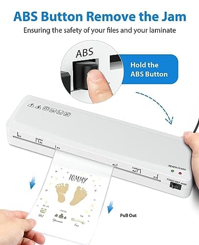 Laminator Machine, Sweleke A3 Laminating Machine with 10 Laminating Sheets, 11x 17 Thermal Lamination Machine for Home, 13 Inch Laminator Machine Hot and Cold for School Office Use 5