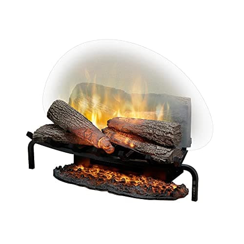 Dimplex Revillusion Electric Fireplace Log Insert - 25 Inch Faux Wooden Logs, Plug in Electric Heater + Glowing Ash Mat; Remote Control Included - Supplemental Zone Heat | Model #RLG25