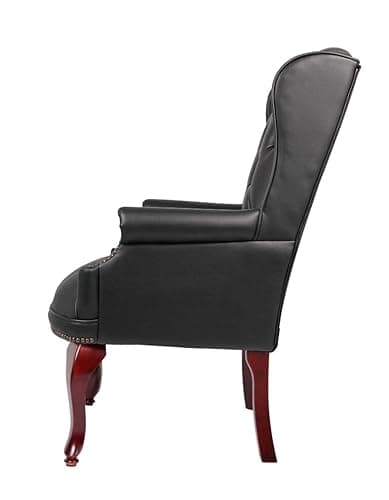 BOSS Office Products Wingback Traditional Guest Chair in Black 8